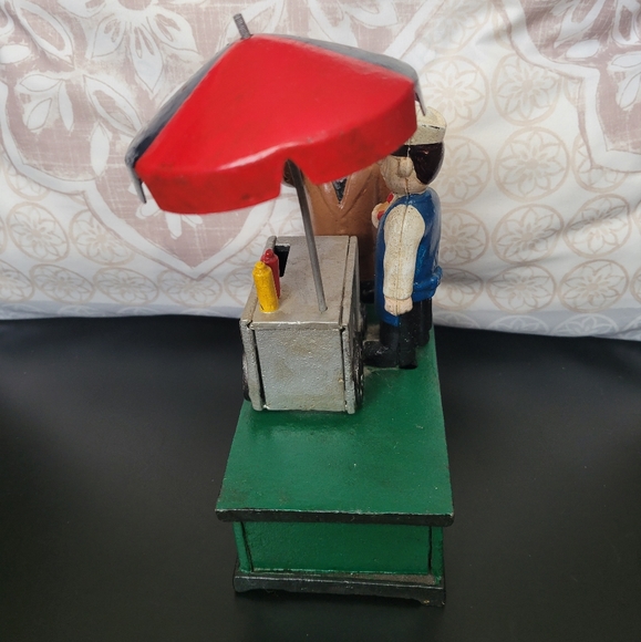 Antique Hot Dog Cart Piggy Bank by C Hawthorne Direct LLC - Picture 5 of 8